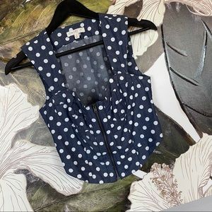 Polka Dot Bustier Top